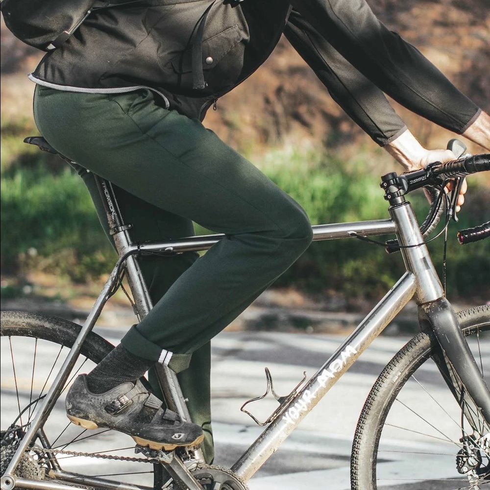 Taylor Stitch Civic Olive Commuter Pants (32)